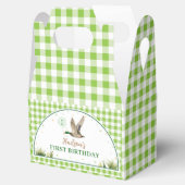 Een Lucky Duck Verjaardag gunstbox Bedankdoosjes (Geopend)