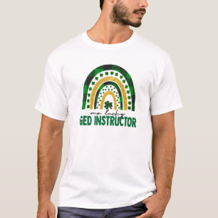 Eén Lucky GED Instructor Rainbow St Patricks Day S T-shirt