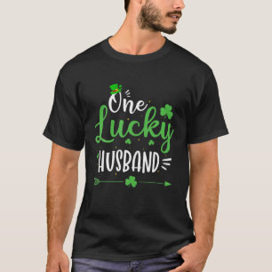 Eén Lucky Husband Vintage St Patrick Day Irish Sha T-shirt
