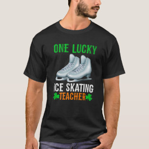 Eén Lucky Ice Skating leraar St. Patrick's Day T-shirt