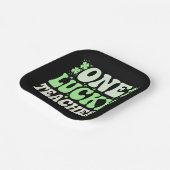 Eén Lucky leraar Groovy Retro leraar St Patricks Papieren Bordje (Gebogen)