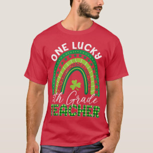 Eén Lucky leraar St Patrick's Day 5th Grade Teach T-shirt