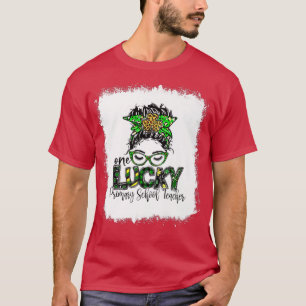 Eén Lucky LUCKY-leraar basisschool T-shirt