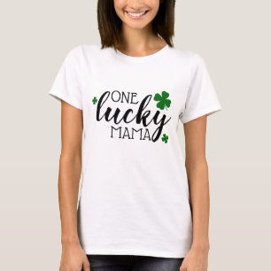 Een Lucky Mama Shamrock Clover St Patrick's Day T-shirt