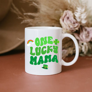 Een Lucky Mama St. Patrick's Day Shamrock Coffee Koffiemok