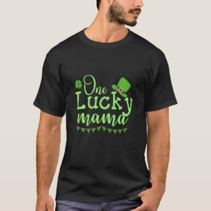 Een Lucky Mama Stpatricks Day Vrouwen Mam Sha T-shirt