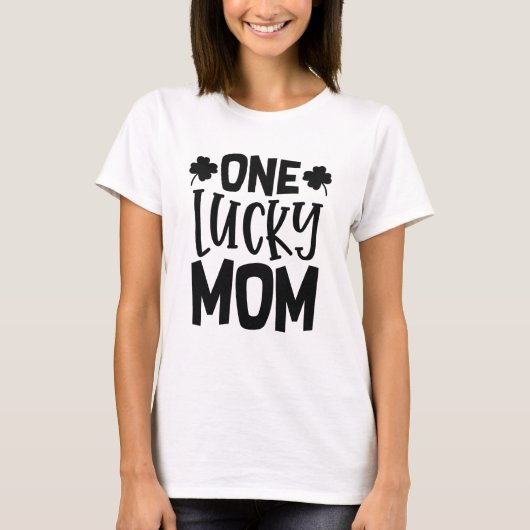 Eén Lucky mama T-shirt (Voorkant)