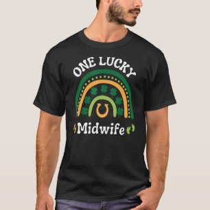 Eén Lucky MidWoonse Verpleegster St Patrick's Day T-shirt