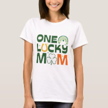 Een Lucky Mom T-shirt, Saint Patrick's dag cadeau