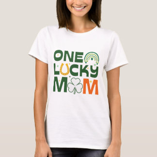 Een Lucky Mom T-shirt, Saint Patrick's dag cadeau T-shirt
