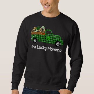 Eén Lucky Momma Green Pset Truck Shamrocks St Pat Trui