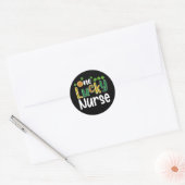 Eén Lucky Nurse St Patrick's Day Ronde Sticker (Envelop)