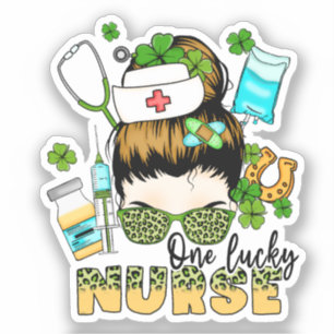 Een Lucky Nurse St. Patrick's Sticker