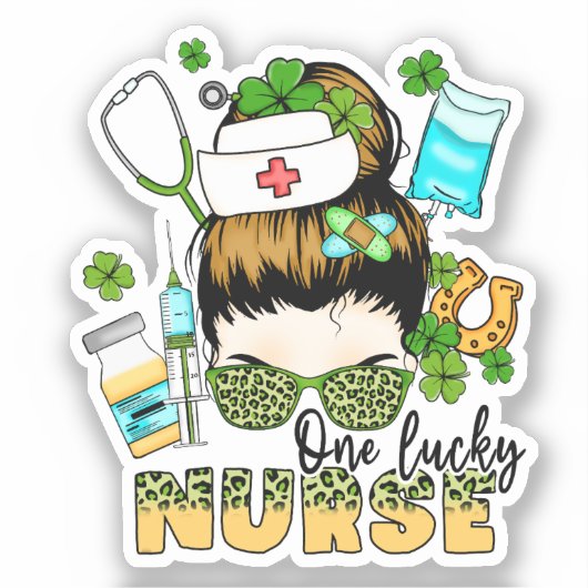 Een Lucky Nurse St. Patrick's Sticker (Voorkant)
