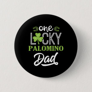 Een Lucky Palomino Horse Dad Ierse paardrijden Ronde Button 5,7 Cm