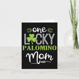 Een Lucky Palomino Horse Mom Ierse Paardrijden Kaart