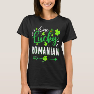 Een Lucky Roemeens Shamrock Leprechaun Pet St Patr T-shirt