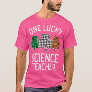 Eén Lucky Science leraar St Patrick's Day Irish F T-shirt