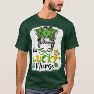 Eén Lucky verpleegster St Patrick's Day verpleegst T-shirt