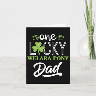 Een Lucky Welara Pony Horse Dad Ierse Paard Ri Kaart