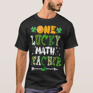 Eén Lucky Wiskunde leraar St Patricks Day Buffalo T-shirt