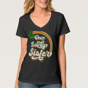 Een Lucky Zuster Funny Irish St Patrick's Day Vint T-shirt