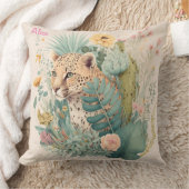 Een luipaard achter de struik kussen (Deken)