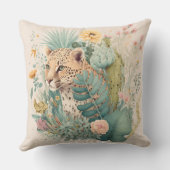 Een luipaard achter de struik kussen (Achterkant)