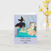 Een luisteraar kaart (Gele Bloem)