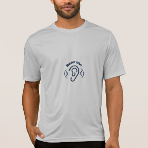Een luisterend oor op shirt