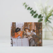 Een Luncheon (Le Dejeuner) van James Tissot Briefkaart (Staand voorkant)