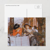 Een Luncheon (Le Dejeuner) van James Tissot Briefkaart (Voorkant / Achterkant)