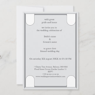 Een luxe en elegante trouwuitnodiging bedankkaart