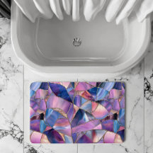 Een luxueus paarse tonen glas-in-lood patroon