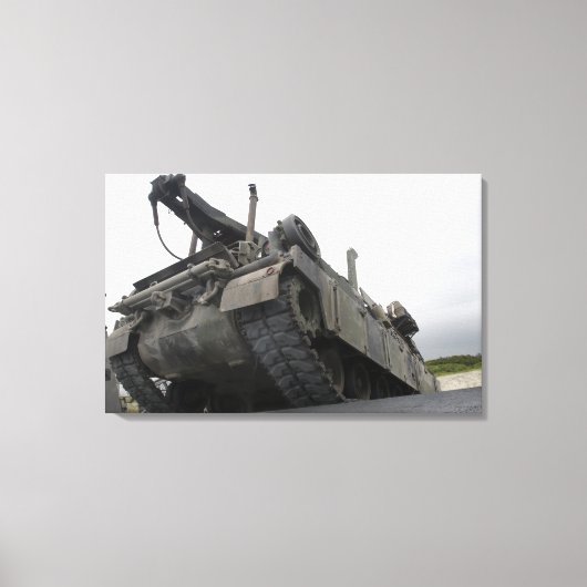 Een M88A2 Hercules Recovery Vehicle Canvas Afdruk (Voorkant)
