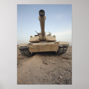 Een M-1A1 hoofdslagtank Poster
