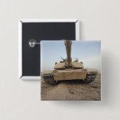 Een M-1A1 hoofdslagtank Vierkante Button 5,1 Cm (Voorkant /achterkant)