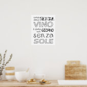 Een maaltijd zonder wijn... poster (Keuken)