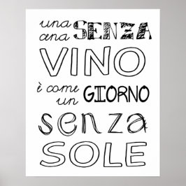 Een maaltijd zonder wijn... poster