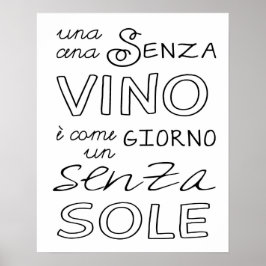 Een maaltijd zonder wijn... poster