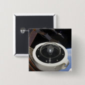 Een maan rots 3 vierkante button 5,1 cm (Voorkant /achterkant)