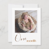 Eén maand foto eerste geboorte Banner Kaart (Voorkant)