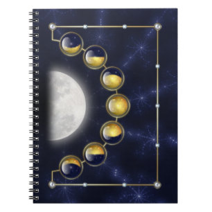 Een maand in het leven van het Moon-Notitieboek Notitieboek