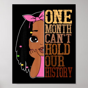 Een maand kan Black History Month African niet bev Poster