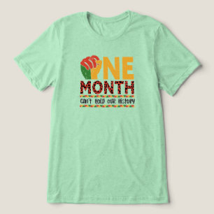 Een maand kan de geschiedenis niet bijhouden Tri-Blend shirt