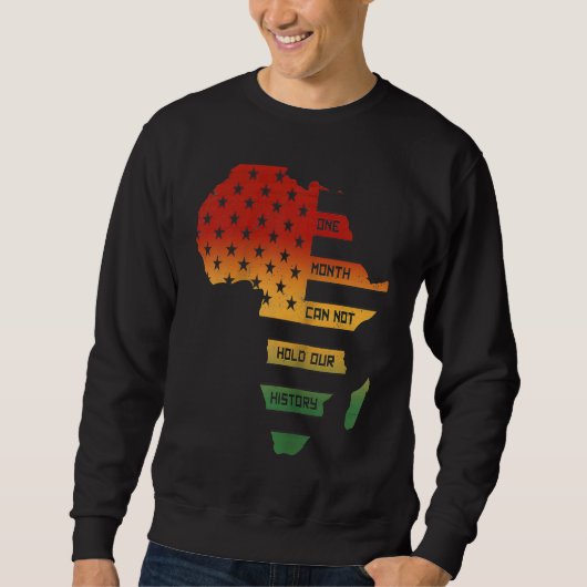 Een maand kan onze geschiedenis Afrika kaart Ameri Trui (Voorkant)
