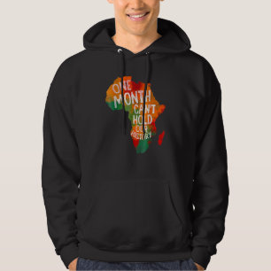 Één maand kan onze geschiedenis Afrikaanse kaart Z Hoodie