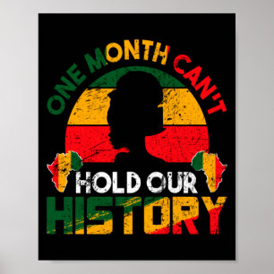 Een maand kan onze geschiedenis Afrikaanse zwarte Poster