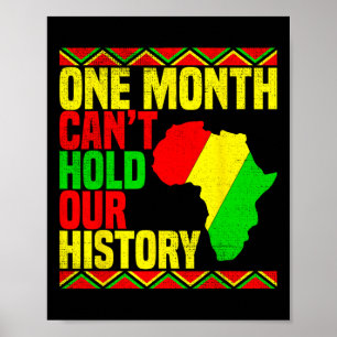 Één maand kan onze geschiedenis Afro-Amerikaans ni Poster