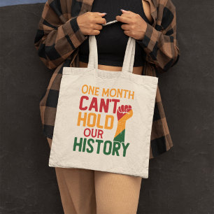 Een maand kan onze geschiedenis niet bijhouden tote bag